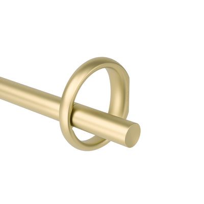 Umbra Ringlet Gold Expandable 1" Curtain Rod - 42"-120" | Tringle à rideaux extensible Ringlet de Umbra dorée de 1 po - 42 po à 120 po