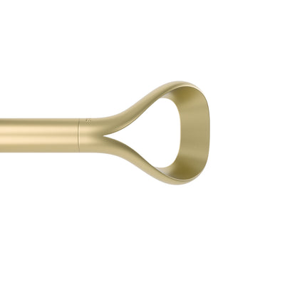 Umbra Loop Gold Expandable 1" Curtain Rod - 42"-120" | Tringle à rideaux extensible Loop de Umbra dorée de 1 po - 42 po à 120 po