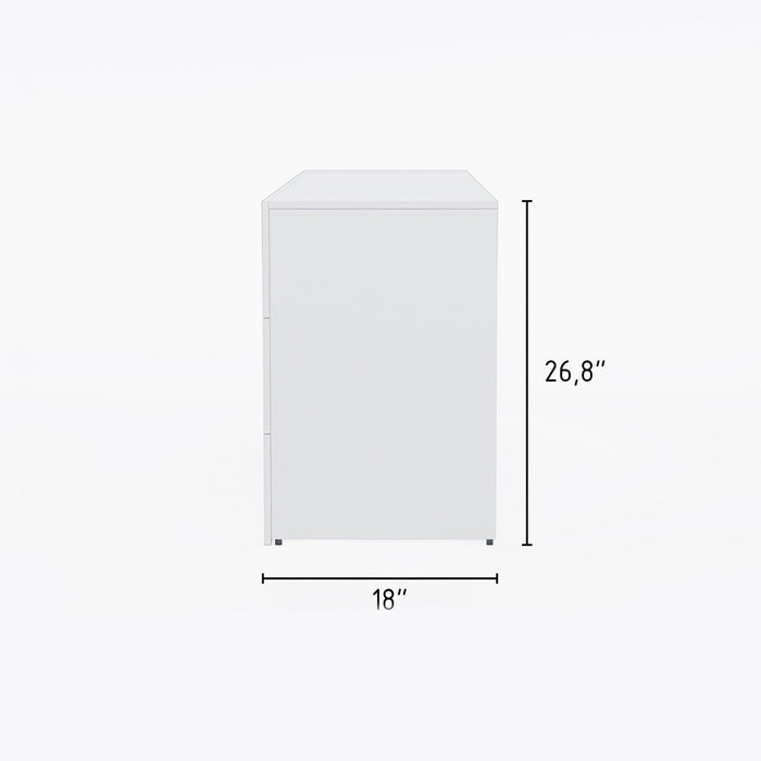 Nordika James 6-Drawer Dresser - White