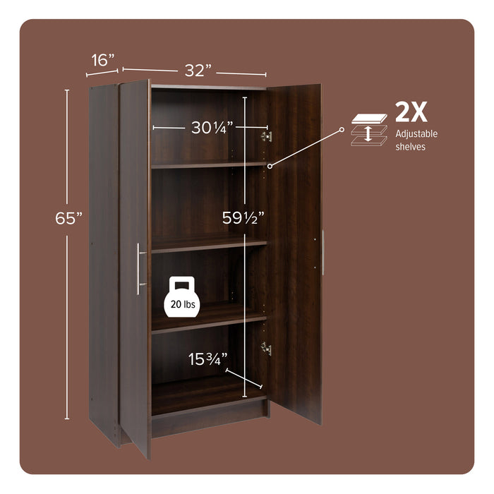 Elite 32\" Storage Cabinet - Espresso