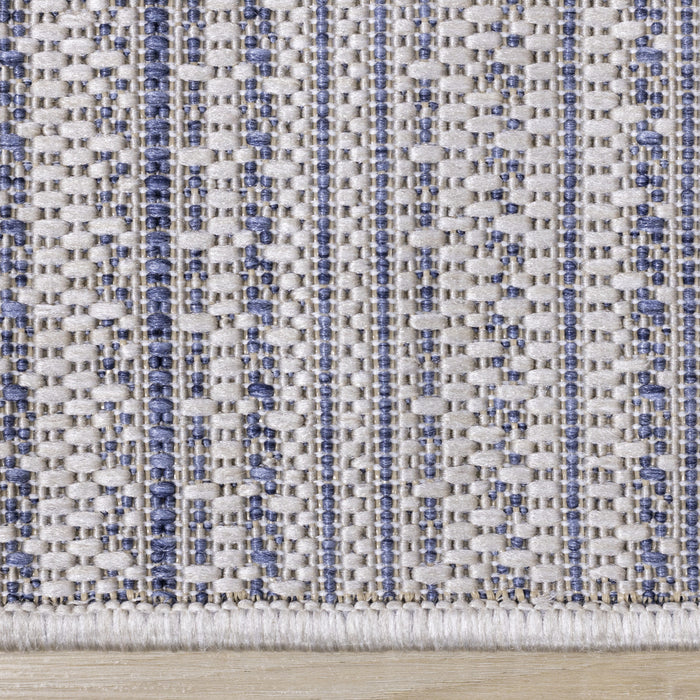 Cabana Textured Stripes Outdoor Area Rug - 7'10\" x 10'6\"