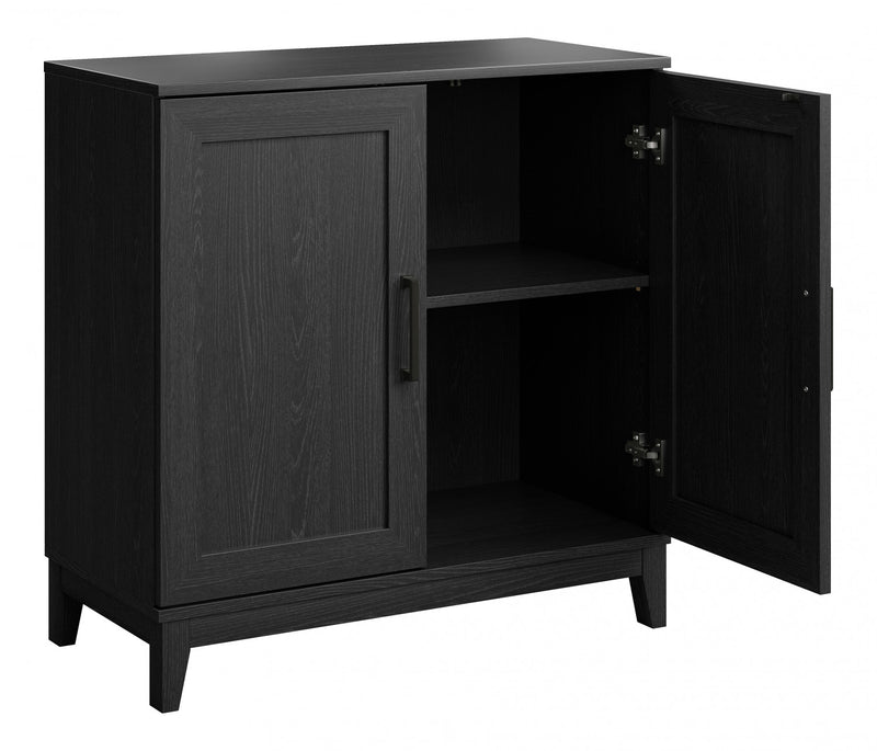 Modulr 1 Adjustable Shelf Accent Cabinet - Black Oak
