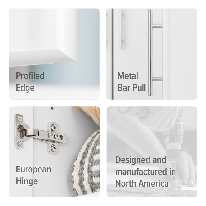 Elite 32\" Storage Cabinet - White