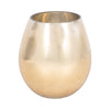 Glass 8\" Metallic Vase - Gold