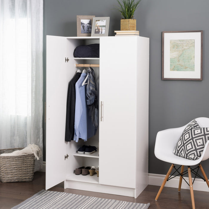 Elite 32\" Wardrobe Cabinet - White