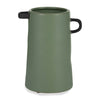 Ceramic 9\" Eared Vase - Dark Sage