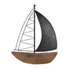 Metal 19\" Boat Wall Decoration - Brown