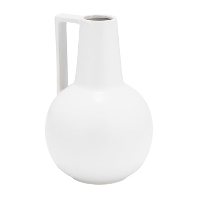 Ceramic 9" Vase - White|Vase de 9 po en céramique - blanc