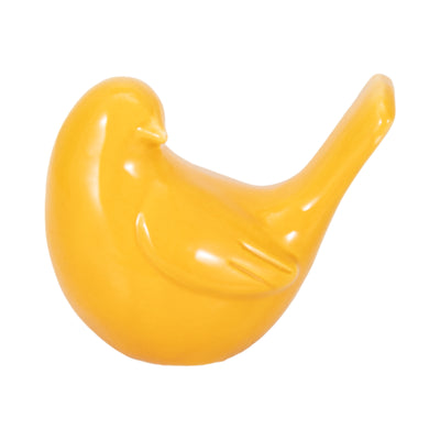 Ceramic 5" Side View Bird - Mustard|Oiseau qui regarde de côté de 5 po en céramique - moutarde