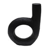Metal 9\" Looped Sculpture - Black