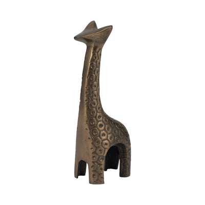 Metal 10" Honeycomb Giraffe - Bronze|Girafe de 10 po en métal à motif alvéolaire - bronze