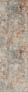 Camellia Traditional 2'6\" x Runner Rug in Multi Indoor Area Rug