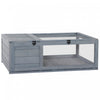 Pawhut Wood Tortoise House Indoor Outdoor Turtle Habitat Reptile Cage For Lizards, Geckos 35.75