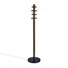 Umbra Modern Wood Pillar Coat Rack - Black and Walnut