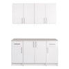 Elite 64-inch 5-piece Garage Storage Cabinet Set B - White
