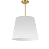 Dainolite Oversized Drum 1 Light Pendant tapered Drum Medium White Shade Lamp