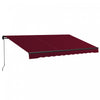 Outsunny 13' X 10' Patio Retractable Awning Sunshade Shelter, Wine Red