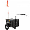 Soozier Bike Trailer, 17 Gal Bike Cargo Trailer with Foldable Storage Box