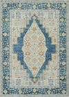 Kinsley Traditional 9'3\" x 11'10\" Area Rug in Blue Indoor Area Rug
