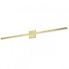 Dainolite Arandel Vanity Light 36w LED Aged Brass Frosted Acrylic Diffuser Lamp
