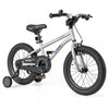 Costway 16-inch Kid's Bike For 4-7 Years Old With Adjustable Saddle & Anti-slip Handlebar Silver