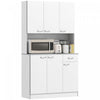 HOMCOM Modern Freestanding Kitchen Buffet with Hutch Pantry Hutch