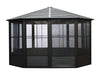 Florence Solarium 12x12 Metal Roof In Black