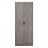 Cornelia Modern 30\" Storage Cabinet in Gray (4-Shelf)