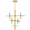Dainolite Francesca Chandelier 42w Aged Brass Acrylic Diffuser Lamp