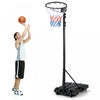 Costway 8.5-10ft Adjustable Basketball Hoop Goal With Fillable Base Wheel Shooting Practice