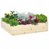 Outsunny Wooden Raised Garden Bed Kit, Elevated Planter Box With Bed Liner For Backyard, Patio To Grow Vegetables, Herbs, And Flowers, 4' X 4' X 12\"