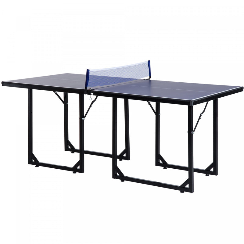 Soozier 6x3ft Compact Midsize Table Tennis Table Multi-use Family