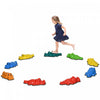 Outsunny Stepping Stones Kids, 9pcs Anti-slip Edge Balance Stepping Stones Obstacle Course Coordination Game, Indoor Outdoor Play Equipment Toys For 3-8 Years Old, Stackable
