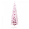 Homcom Pencil Artificial Christmas Tree With Snow-flocked Branches