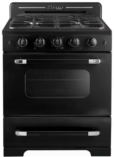 Classic Retro by Unique 30" Convection Gas Range - UGP-30CR B