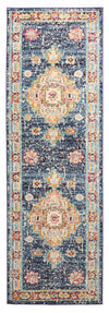 Lotus Navy Rug 2'8\" x 8'2\"