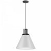 Dainolite Sonus 1 Light Pendant Matte White Matte Black Accent Lamp