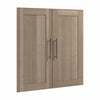 Bestar Pur 2-Door Set for 36 W Closet Organizer - Ash Grey
