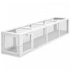 PawHut Catio Outdoor 79\"L Cat Tunnel, Cat Enclosure DIY L- Shape with Extendable Design, Kitty shelter with Weather Protection, Removable Door, White