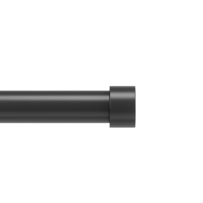 Umbra Cappa Matte Black Expandable 1" Curtain Rod - 36"-66" | Tringle à rideaux extensible Cappa de Umbra noir mat de 1 po - 36 po à 66 po