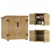 Outsunny Wood Outdoor Storage Cabinet Potting Shed with Adjustable Shelf