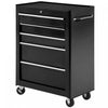 Homcom 5 Drawer Rolling Tool Chest Lockable Tool Cabinet For Garage