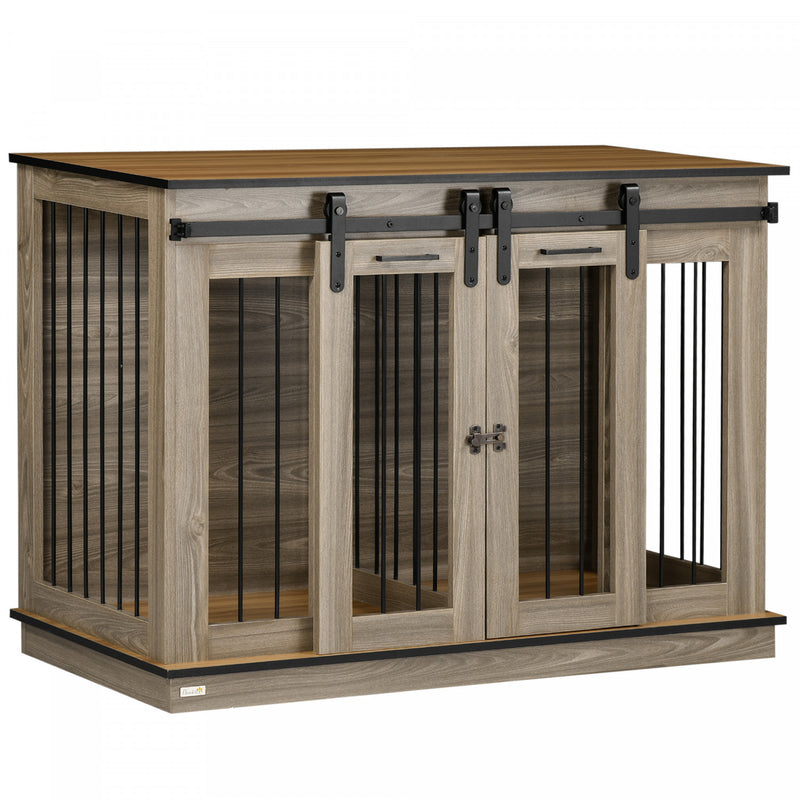 Pawhut 34.75 in x 23.5 in x 47.25 in Medium Dog House D02 085AK