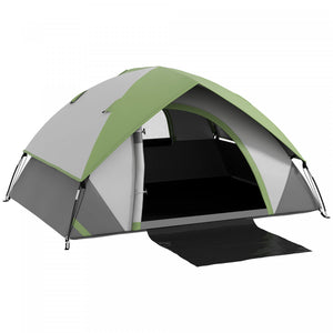 Outsunny 4-5 Man Camping Tent With Sewn-in Floor, 3000mm Waterproof