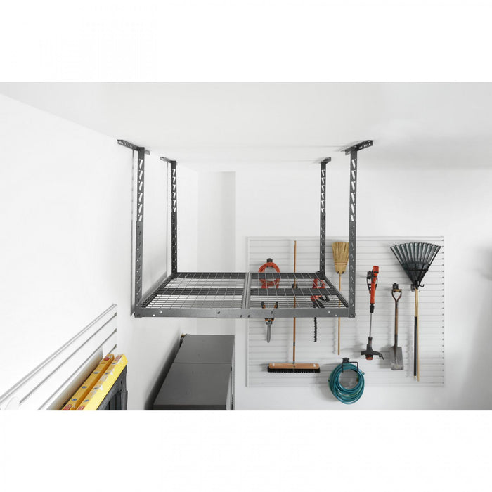 Gladiator Overhead Gearloft™ Hammered Granite Storage Rack - 4' x 4'