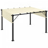 Outsunny 2 Pcs 16 X 4ft Pergola Shade, Uv Protection Pergola Canopy, Cream