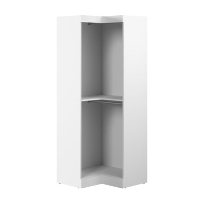 Bestar Pur 33 W Corner Closet Organizer - White|Organisateur de garde-robe en coin Pur de Bestar de 33 po (L) - blanc