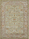 Hailey Traditional 7'10\" x 10'6\" Area Rug in Green Indoor Area Rug