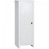 HOMCOM 48\" Kitchen Pantry, Storage Cabinet with Barn Door, White