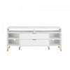 Dumbo Modern 63\" Fluted TV Stand in White
